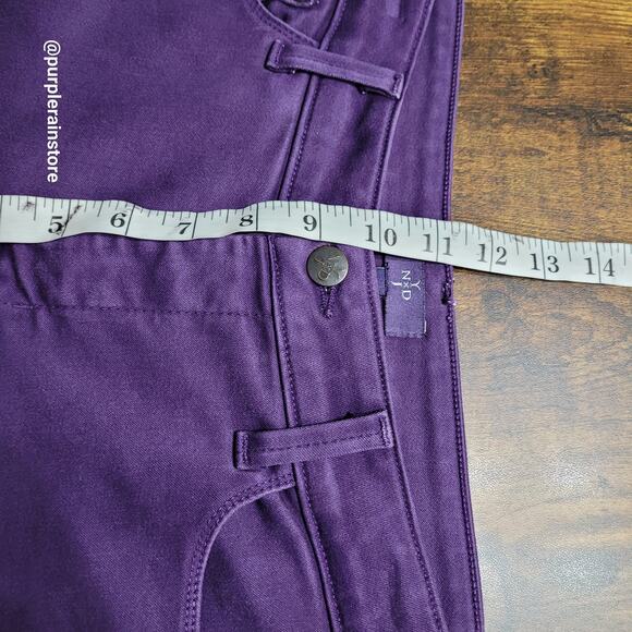 NYDJ Jeans 8 Legging Mid Rise Lift Tuck Technology Stretch Denim Purple - Picture 7 of 11